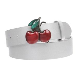 NWT Two cherries belt buckle pinup rockabilly Punk emo
